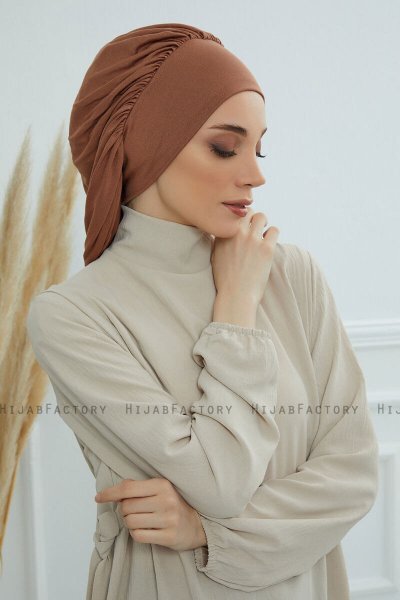 Isabella - Caramel Bomull Turban