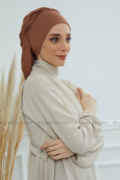 Isabella - Caramel Bomull Turban