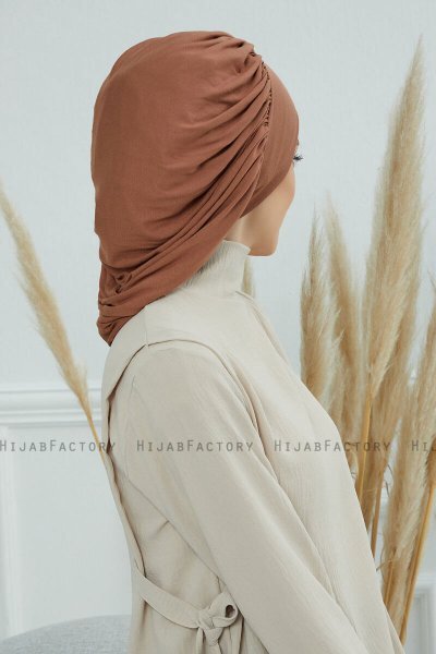 Isabella - Caramel Bomull Turban