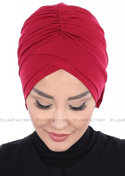 Elisabeth - Bordeaux Bomull Turban