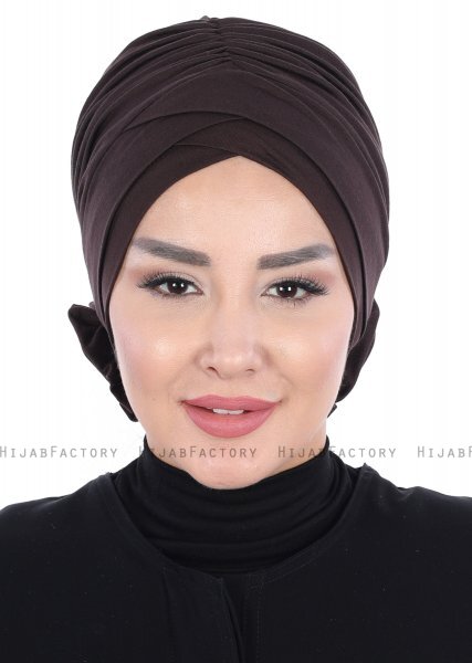 Elisabeth - Brun Bomull Turban