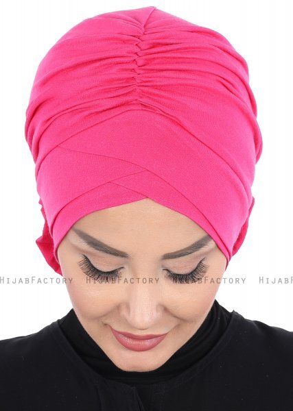 Elisabeth - Fuchsia Bomull Turban