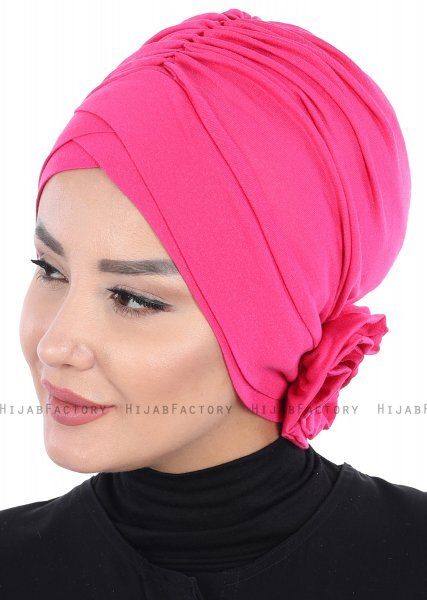 Elisabeth - Fuchsia Bomull Turban