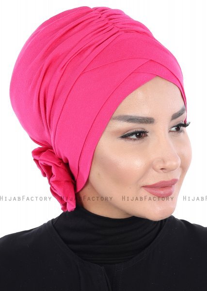 Elisabeth - Fuchsia Bomull Turban