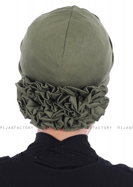 Elisabeth - Khaki Bomull Turban