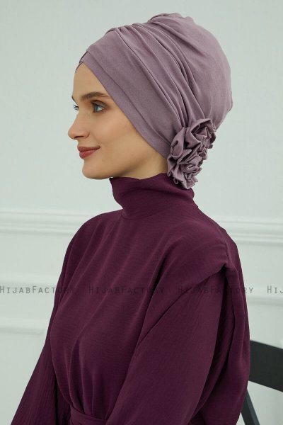 Elisabeth - Lilac Bomull Turban