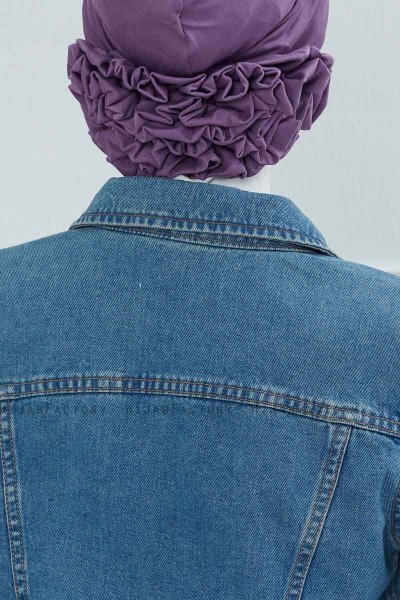 Elisabeth - Violet Bomull Turban