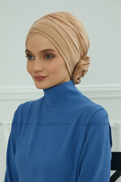 Elisabeth - Caramel Bomull Turban