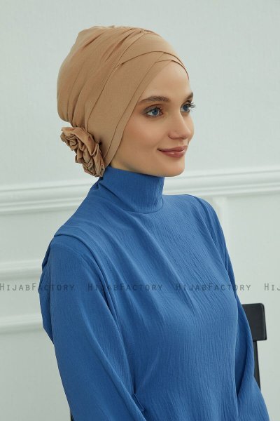 Elisabeth - Caramel Bomull Turban