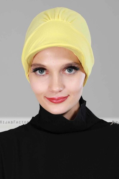 Sandra - Gul Bomull Turban - Ayse Turban