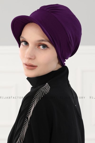 Sandra - Lila Bomull Turban - Ayse Turban