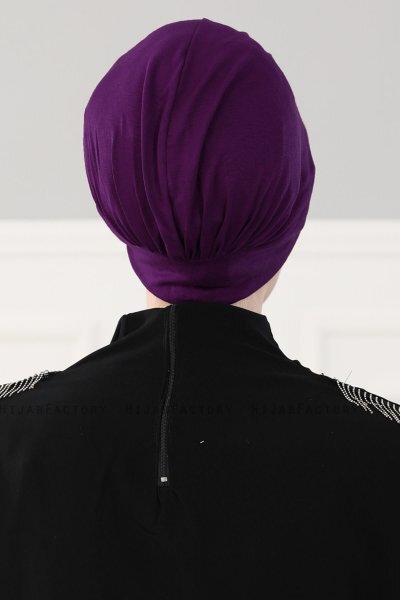 Sandra - Lila Bomull Turban - Ayse Turban