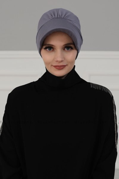 Sandra - Grå Bomull Turban - Ayse Turban