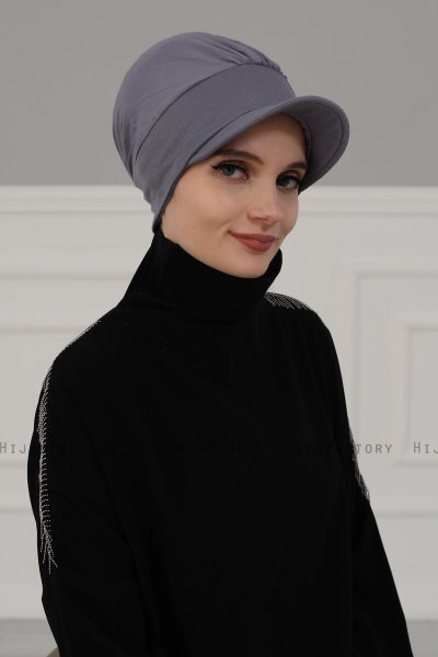 Sandra - Grå Bomull Turban - Ayse Turban