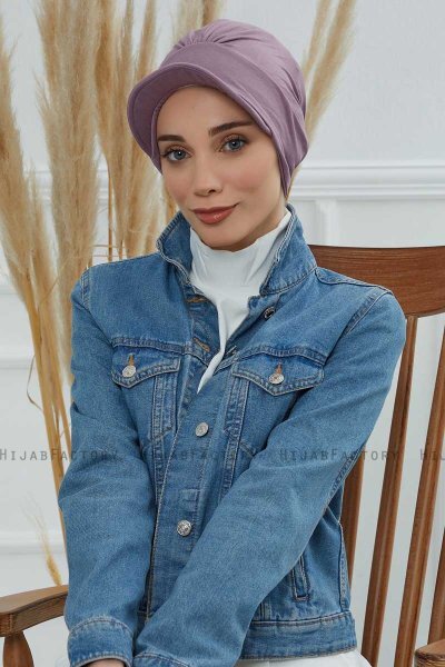 Sandra - Lilac Bomull Turban