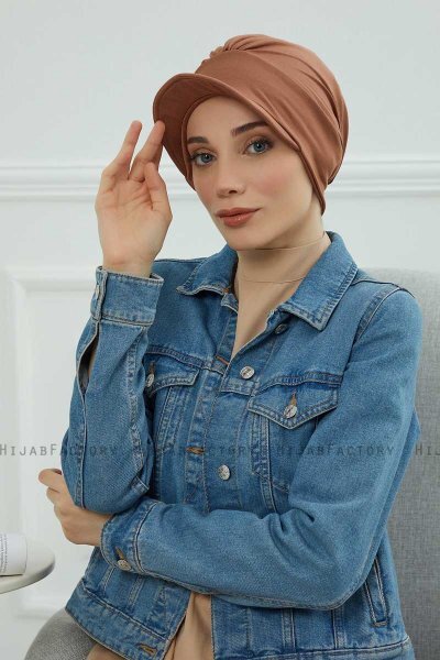 Sandra - Caramel Bomull Turban
