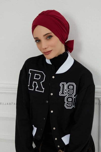 Ellie - Bordeaux Bomull Turban