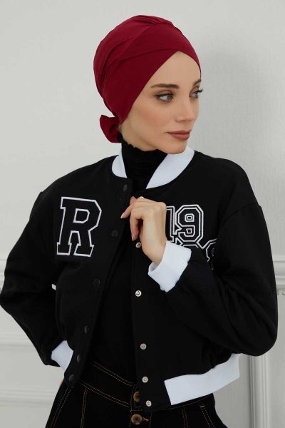 Ellie - Bordeaux Bomull Turban