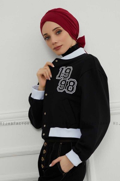 Ellie - Bordeaux Bomull Turban