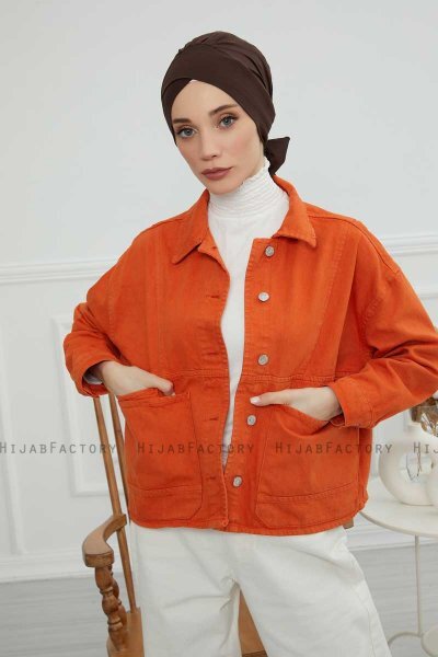 Ellie - Brun Bomull Turban