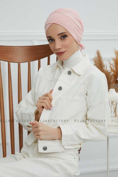 Ellie - Gammelrosa Bomull Turban