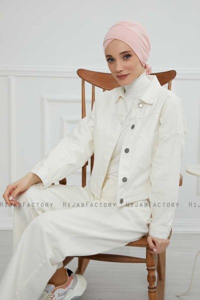 Ellie - Gammelrosa Bomull Turban
