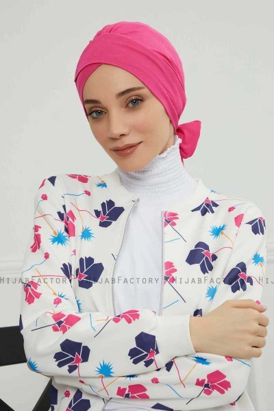 Ellie - Fuchsia Bomull Turban