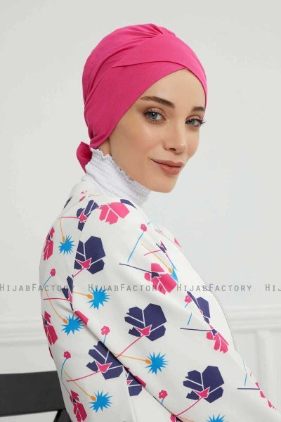 Ellie - Fuchsia Bomull Turban