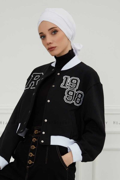 Ellie - Vit Bomull Turban