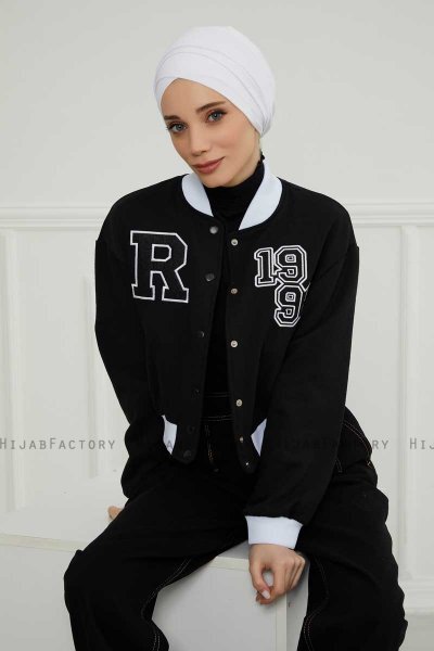 Ellie - Vit Bomull Turban