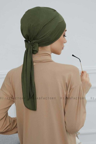 Ellie - Khaki Bomull Turban