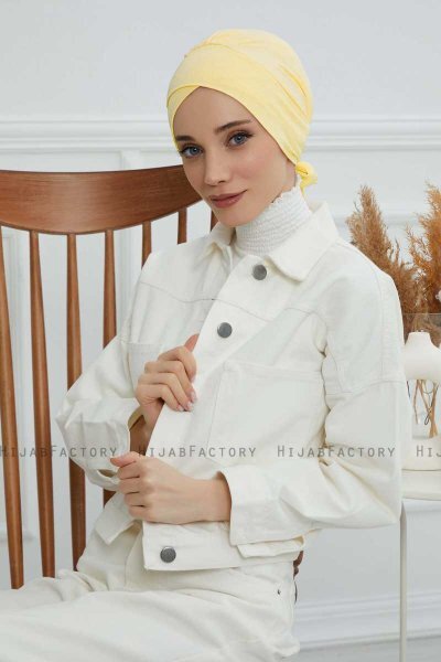 Ellie - Gul Bomull Turban