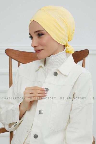 Ellie - Gul Bomull Turban