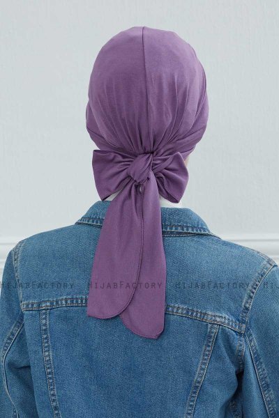 Ellie - Violet Bomull Turban