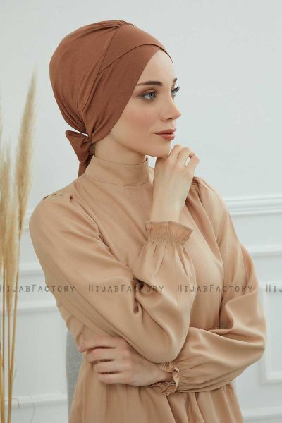 Ellie - Caramel Bomull Turban