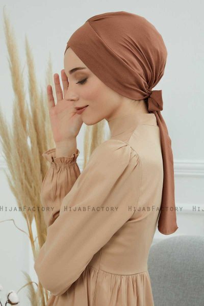 Ellie - Caramel Bomull Turban
