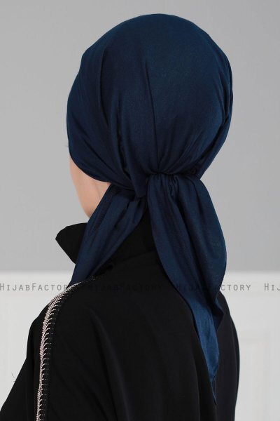 Felicia - Marinblå Bomull Turban