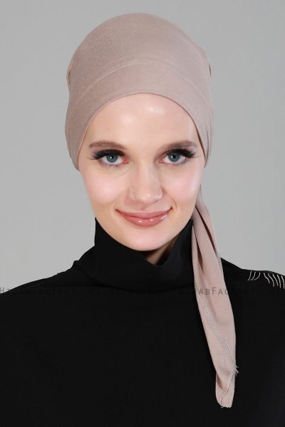 Felicia - Taupe Bomull Turban