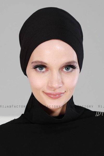 Felicia - Svart Bomull Turban