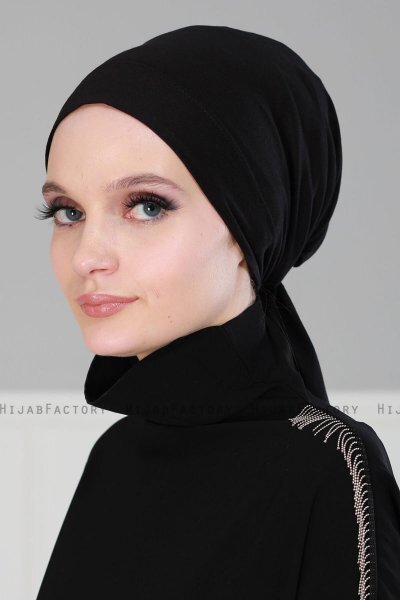 Felicia - Svart Bomull Turban