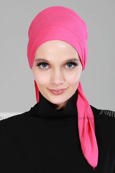 Felicia - Fuchsia Bomull Turban