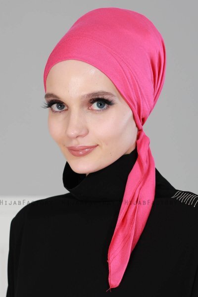 Felicia - Fuchsia Bomull Turban