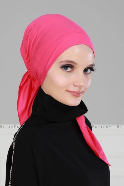Felicia - Fuchsia Bomull Turban