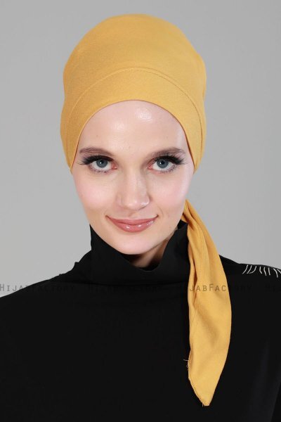Felicia - Senapsgul Bomull Turban