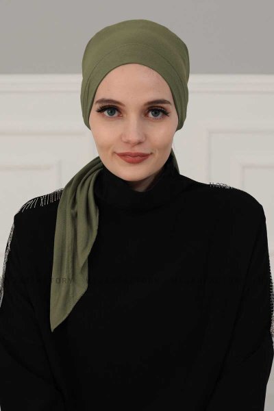 Felicia - Khaki Bomull Turban