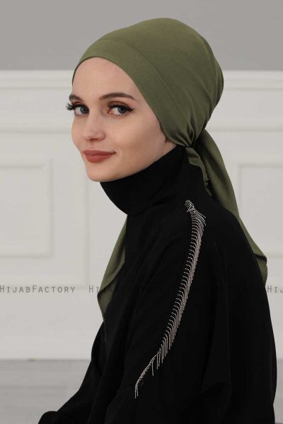 Felicia - Khaki Bomull Turban