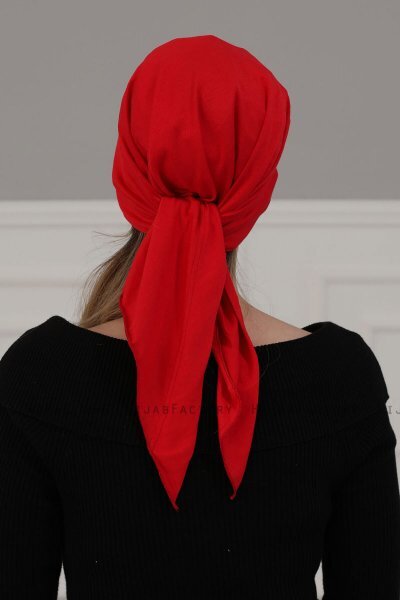 Felicia - Röd Bomull Turban