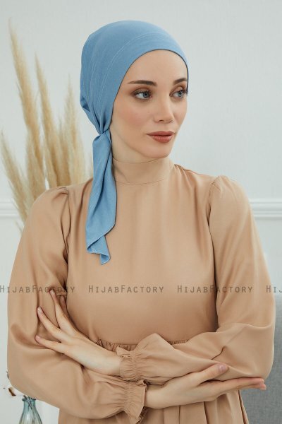 Felicia - Sky Blue Bomull Turban