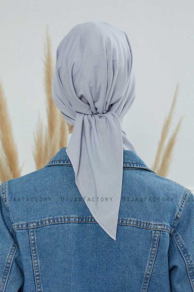 Felicia - Ljusgrå Bomull Turban