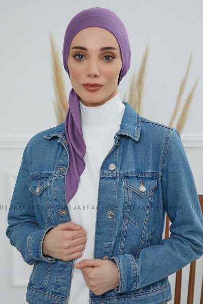 Felicia - Violet Bomull Turban